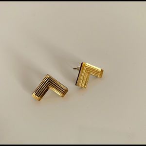 Wolf and Moon stud earrings